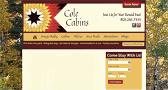 Desktop Screenshot of colecabins.com