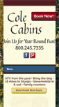 Mobile Screenshot of colecabins.com